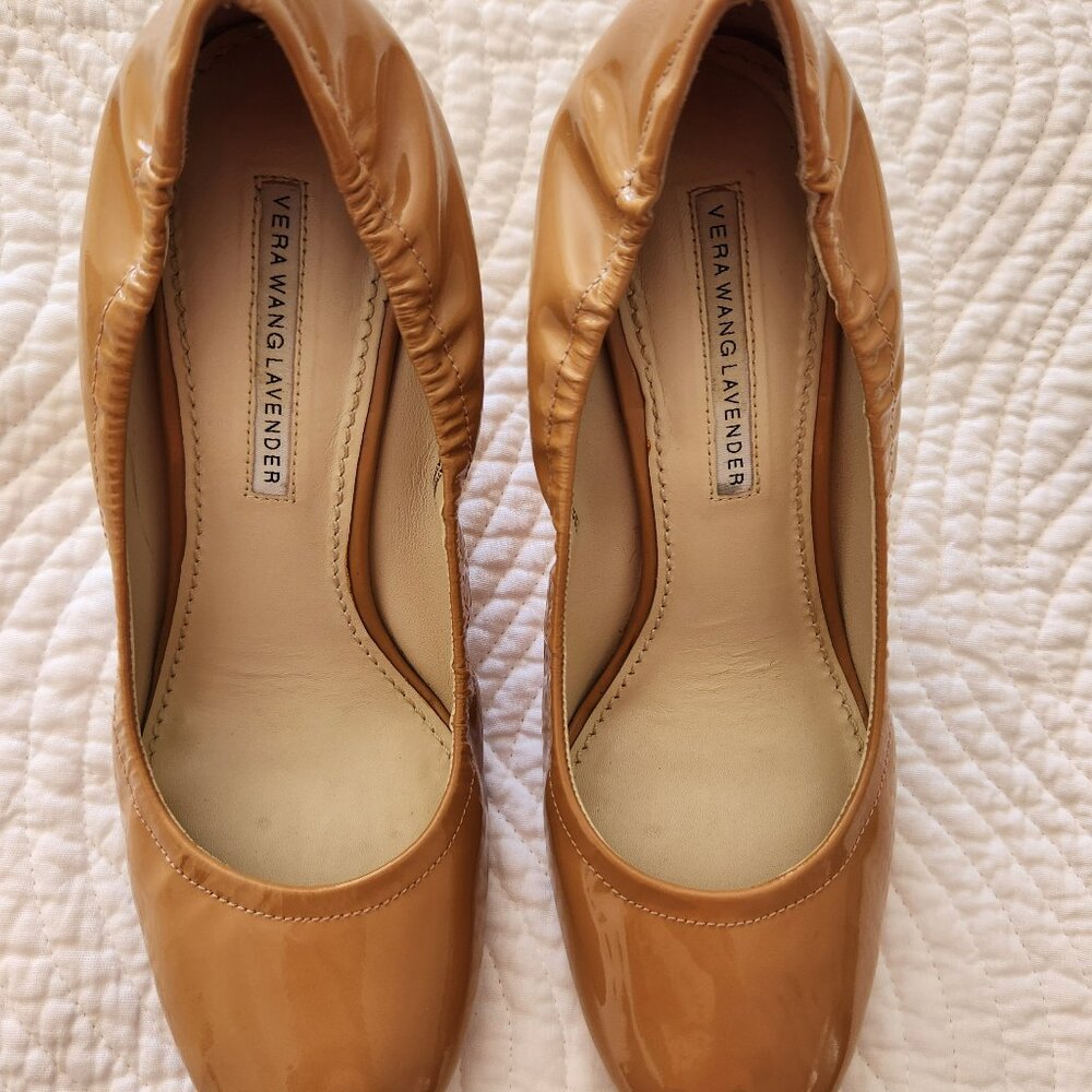 Vera Wang Lavender Label Ella Tan Patent Leather
